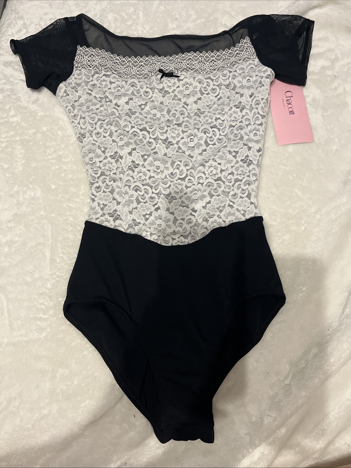 NWT: Chacott Cap-Sleeve Leotard, Adult Small