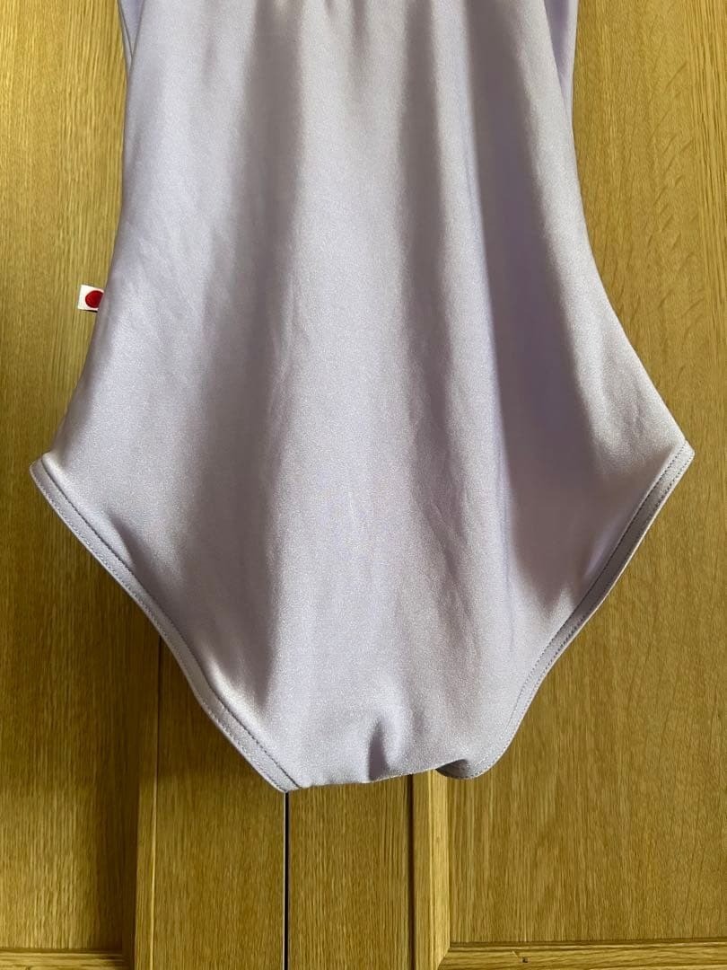 YUMIKO Leotard SL Light Purple Velvet Trim Made in Spain Rare