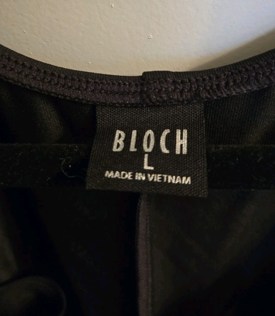 Bloch Women’s Dance Lined Leotard Size Large Adult Black