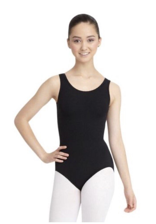 Capezio Women’s Team Basics Tank Leotard, Black, Sz XS