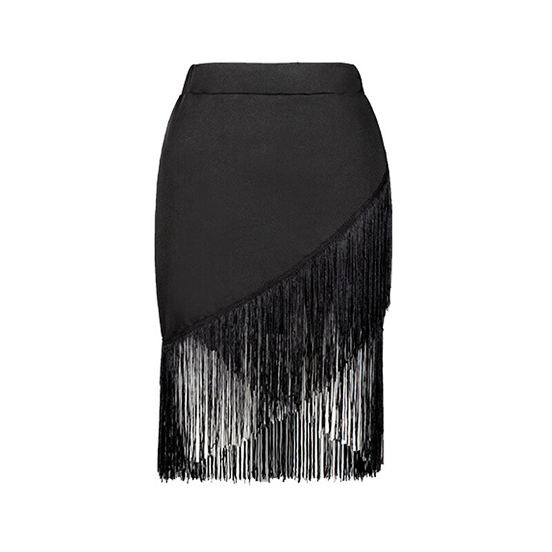 Women Fringe Tassel Skirt with Shorts Stretch Latin Salsa Ballroom Dancewear New