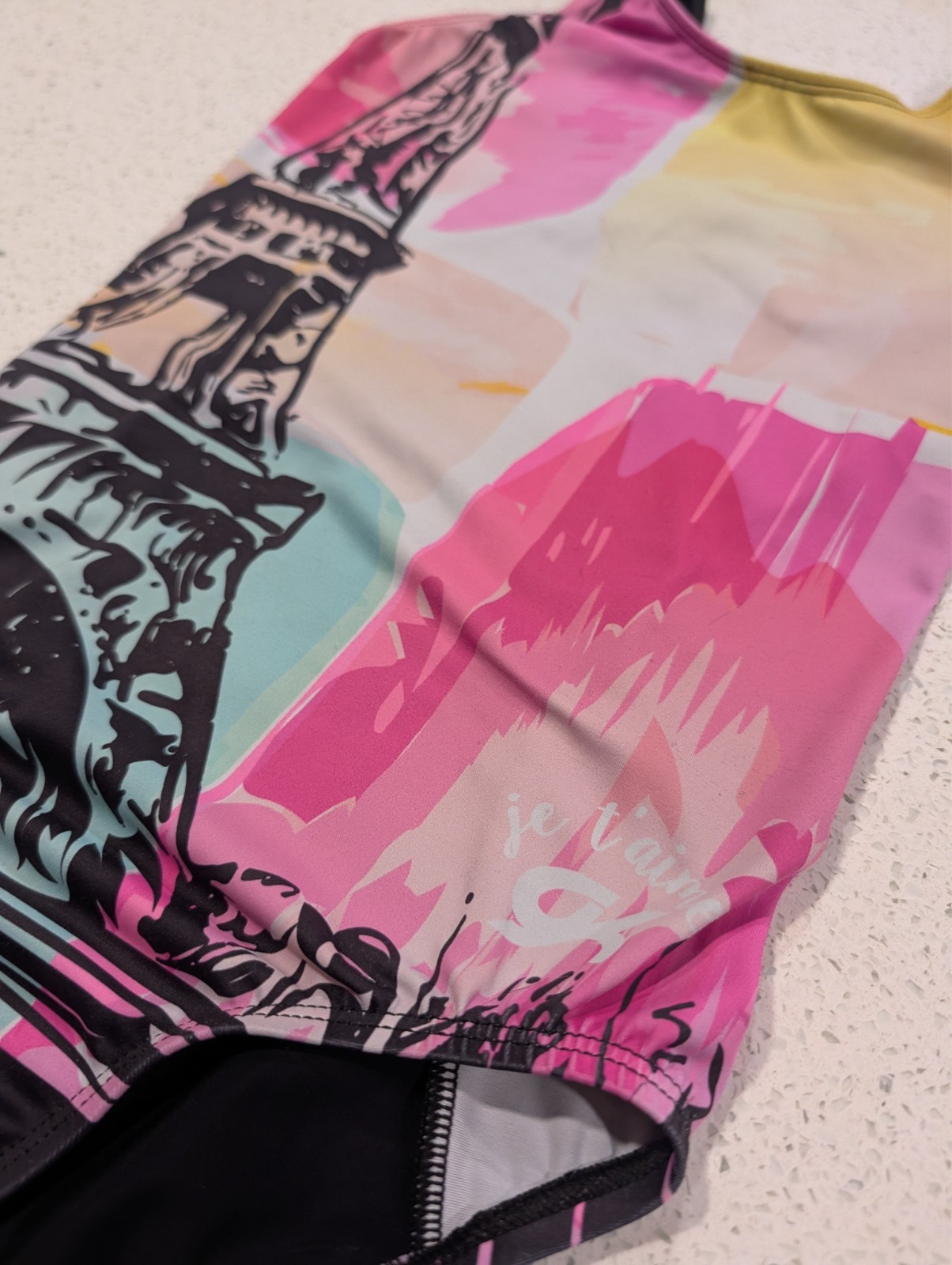 EXCLUSIVE PARIS FRANCE GK Elite Olympic AXS Extra Small Gymnastics Dance Leotard