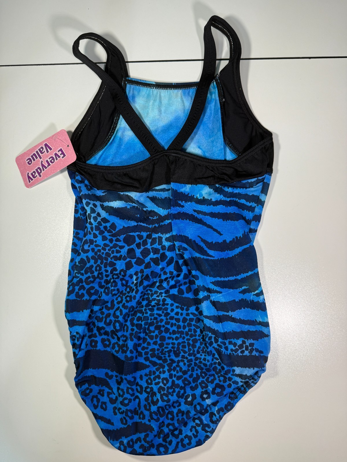 Shawn GK Ladies Blue/Black Tank Gymnastics Leotard Size LA