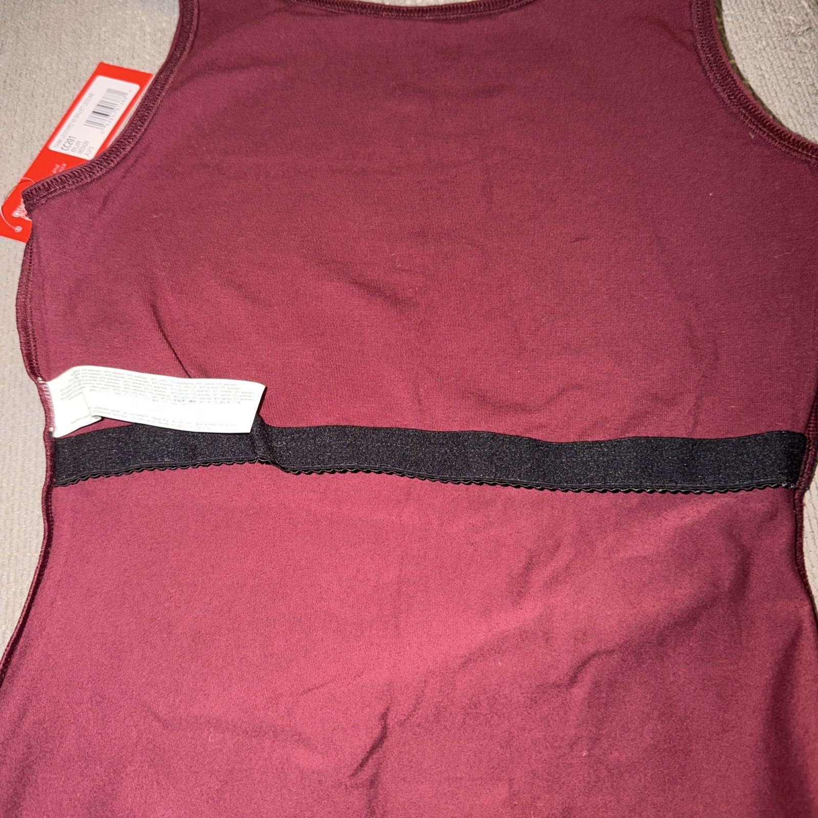 Capezio Women’s High-Neck Tank Leotard With Ballet Leg Line, Burgundy, Medium
