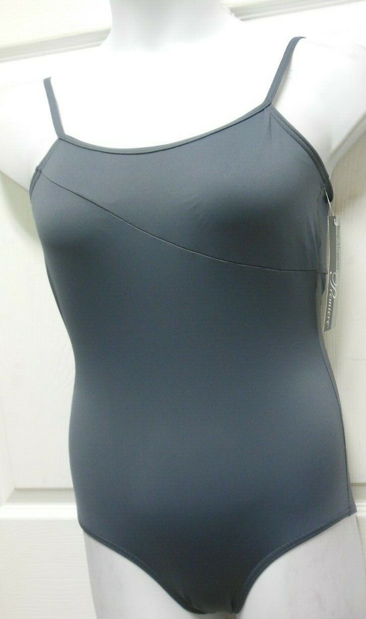 Camisole Leotard P420 Bodywrappers Shelflined charcoal pretty back ch/ladies