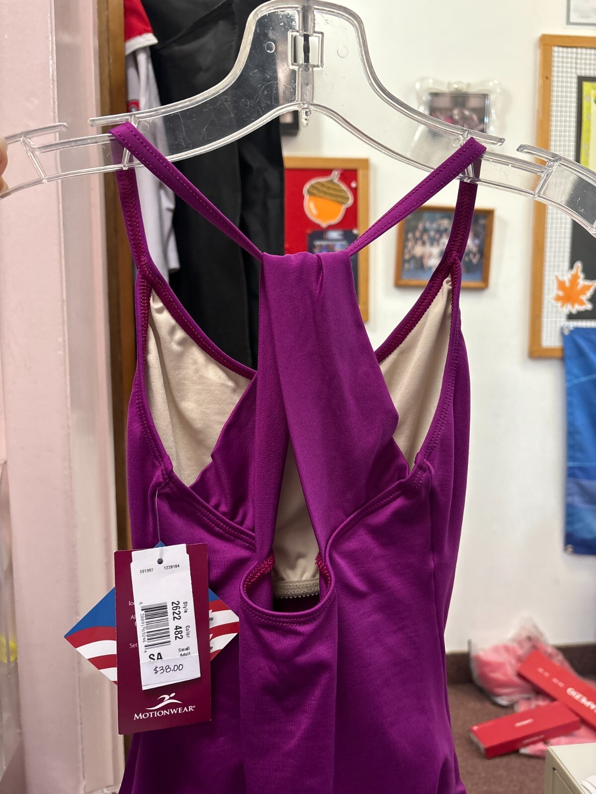 NEW WITH TAGS Motionwear Tank Leo, Style: 2622, Color: 482 Violet, Small Adult