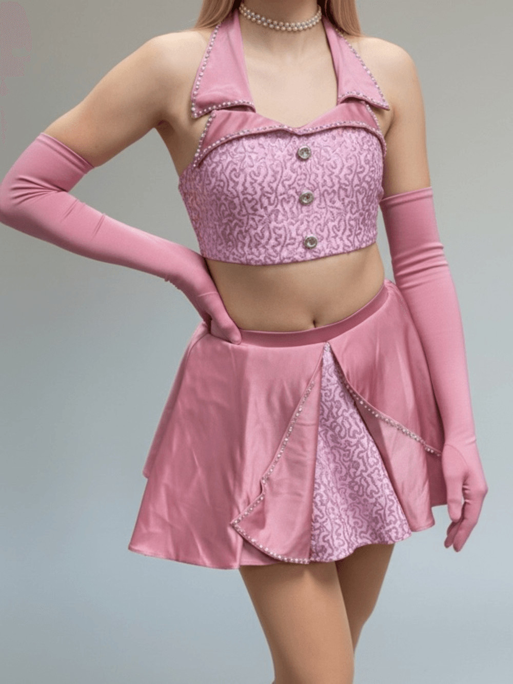 Revolution solo Tenth House pink Dance costume 2 piece TH21008 jazz PA XSA adult