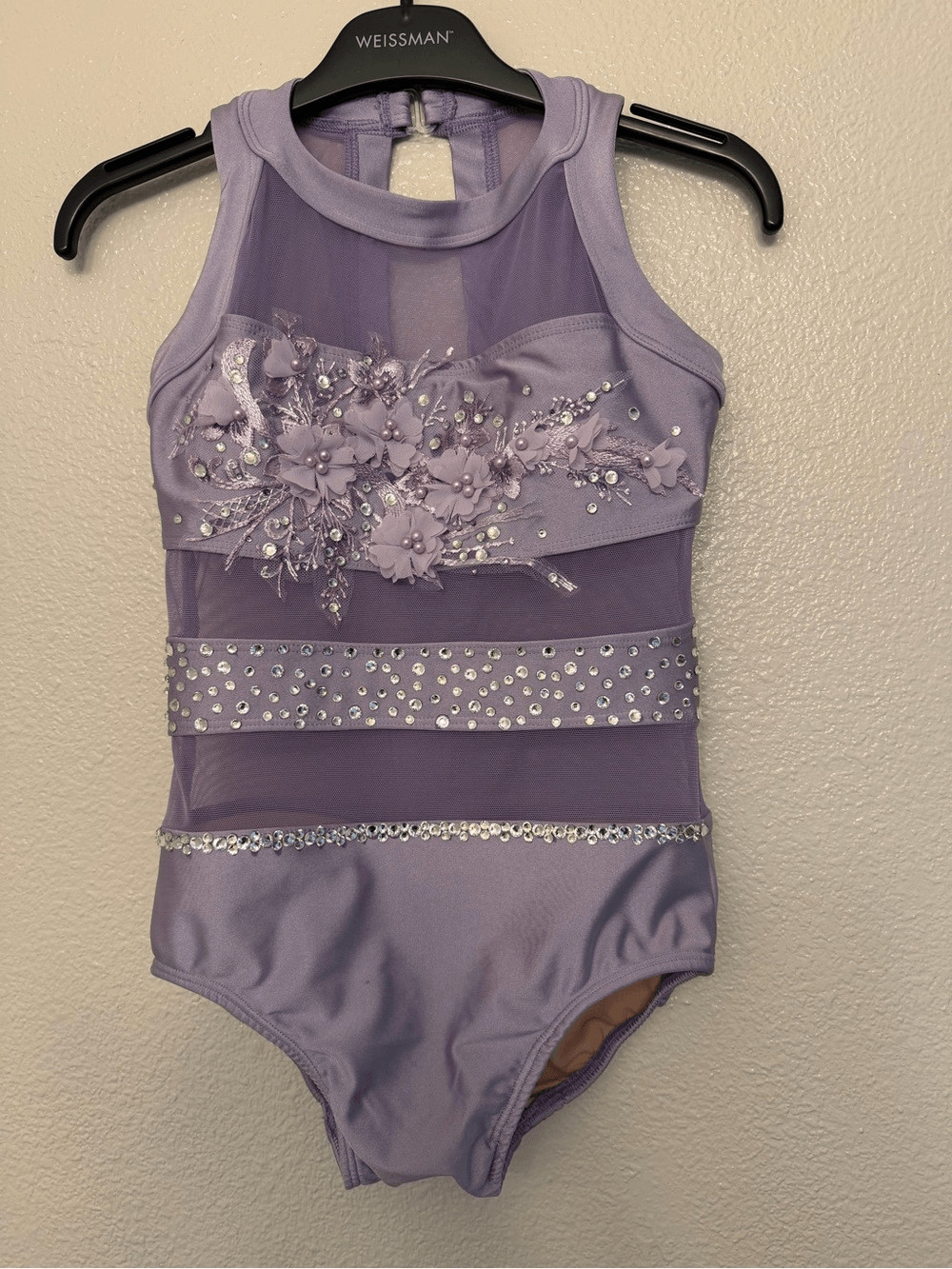 Ilo Gear Glam contemporary lavender purple custom dance costume XSA adult