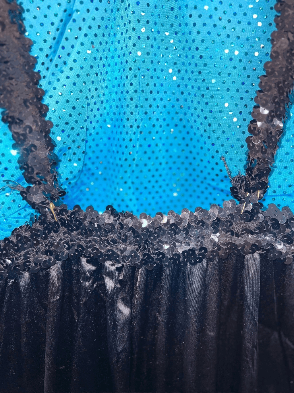 Dansco Newsies Dance Costume Adult L 6 Piece Set Sequin Paperboy Tap Jazz Blue