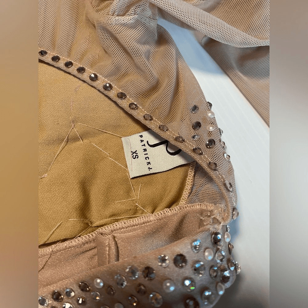 Patrick J Custom Solo Dance Costume 2 Piece Illusion Amara XS Adult Contemporary
