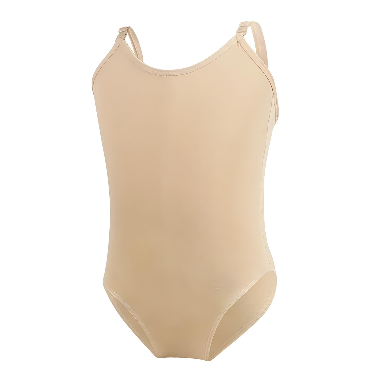 Deesorxin Nude Leotard Seamless Ballet Leotards L(8-12 Years,55-61″), Beige