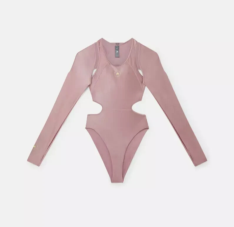 Adidas By Stella Mccartney Leotard Violet IN3659 WOMEN Cut-Out Training