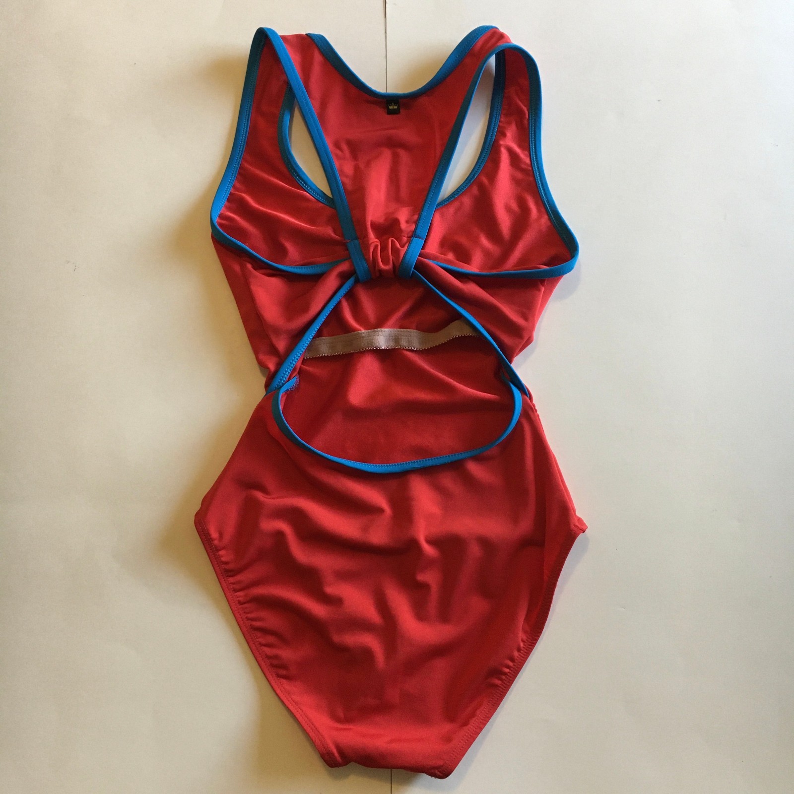 Red Blue Dance Leotard Ballet P XS Open Back Tank Sporty Mariia